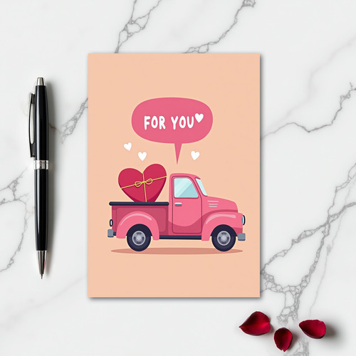 Vintage Truck For You Card