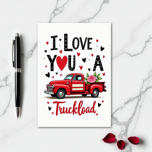 Vintage Truckload Love Card