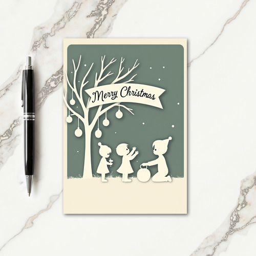 Vintage Winter Scene Card