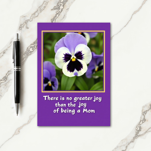 Violet Blooms Mothers Day Card