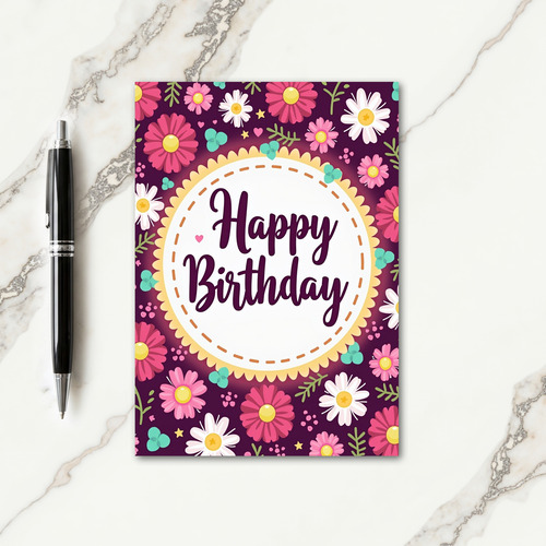 Violet Blossom Card