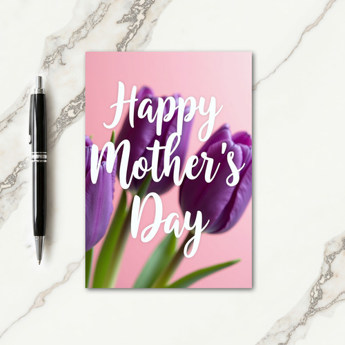Violet Blossom Greeting Card