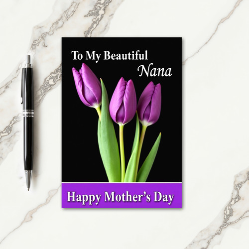 Violet Bud Mothers Day Card