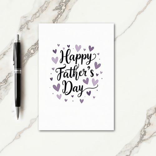 Violet Fathers Day Art Card