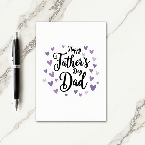 Violet Fathers Day Love Card