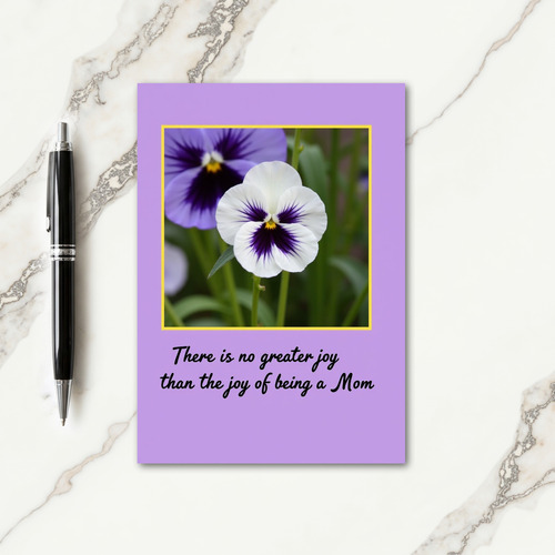 Violet Floral Mothers Day Card