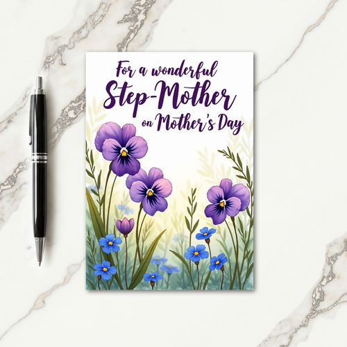 Violet Garden Mothers Day Card