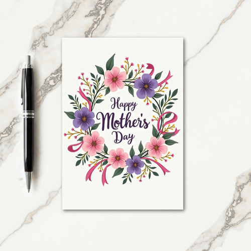 Violet Happy Mothers Day Card