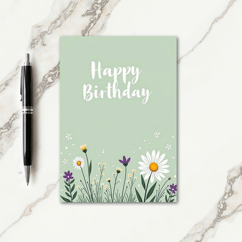 Violet Meadow Birthday Card