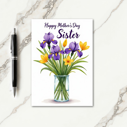 Violet Mothers Day Art Card