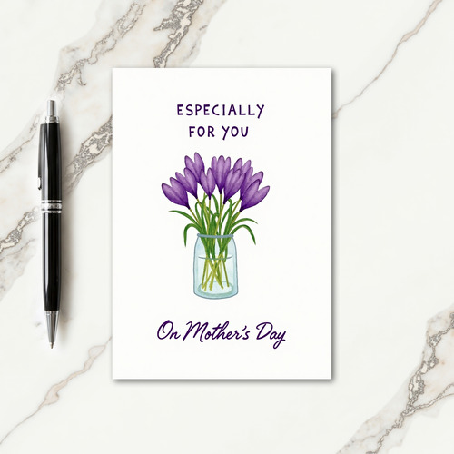 Violet Mothers Day Card
