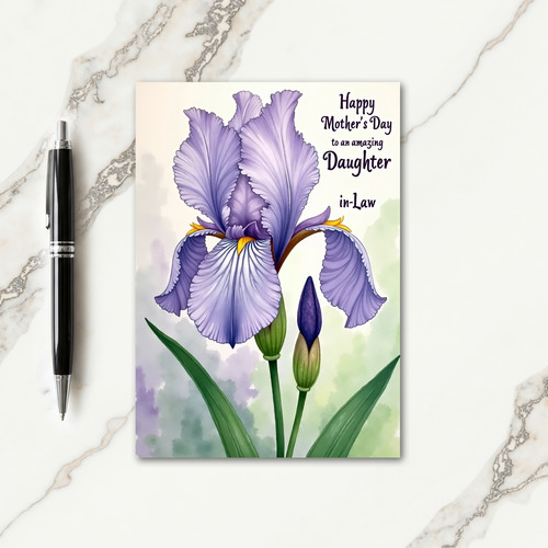 Violet Mothers Day Garden Card