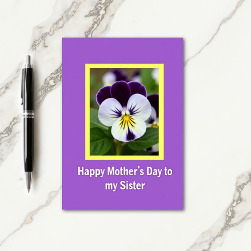 Violet Mothers Day Petals Card