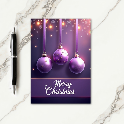 Violet Ornament Card