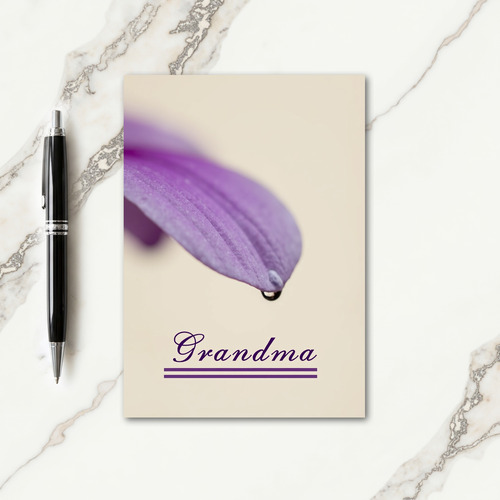 Violet Petal Mothers Day Card