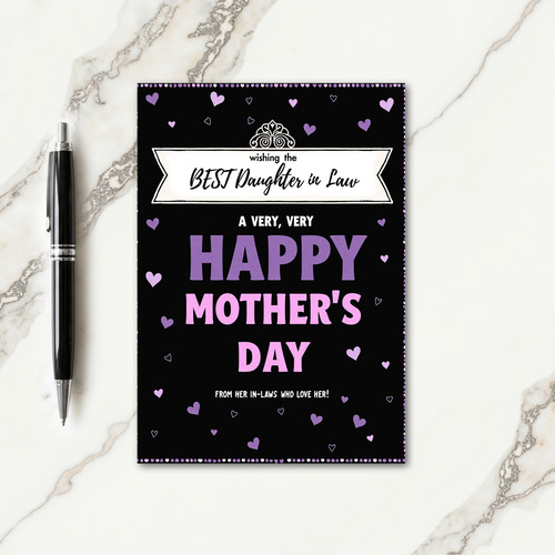 Violet Rose Mothers Day Card