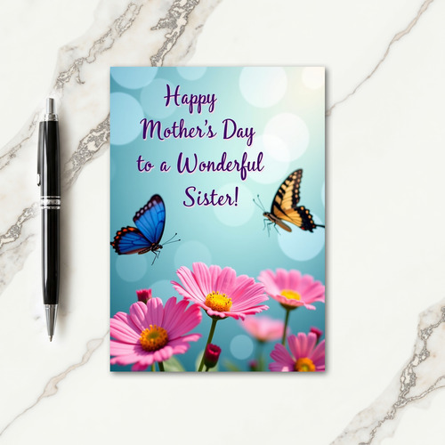 Violet Sisters Day Card