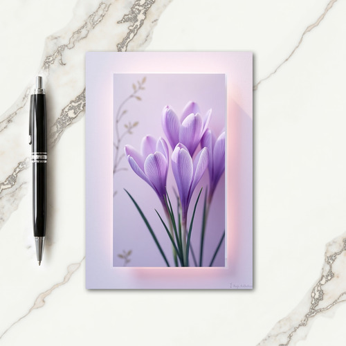 Violet Spring Mothers Day Card