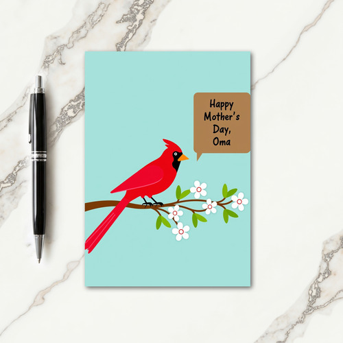 Vivid Bird Floral Mothers Day Card