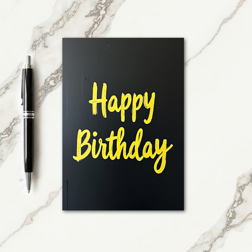 Vivid Birthday Brush Card