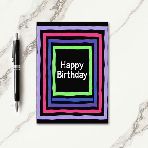 Vivid Birthday Card