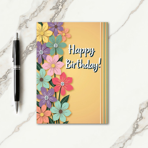Vivid Birthday Graphic Card