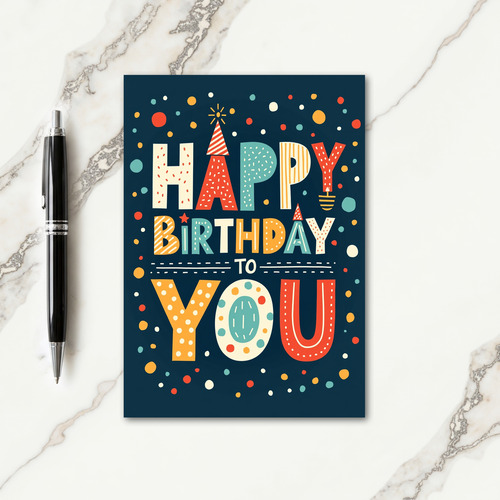 Vivid Birthday Wishes Card