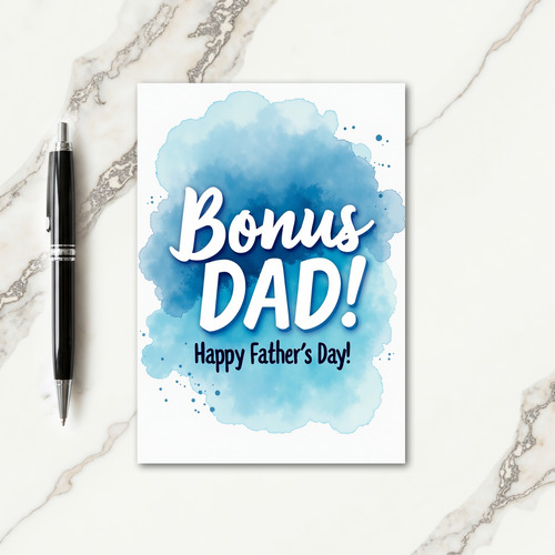 Vivid Bonus Dad Fathers Day Card