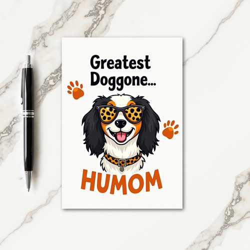 Vivid Canine Portrait Card