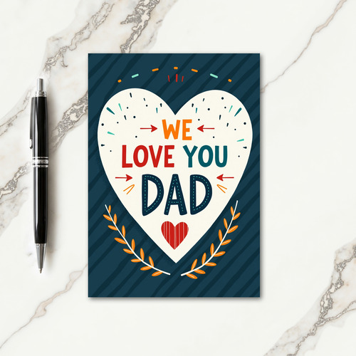 Vivid Fathers Day Art Card