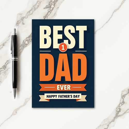 Vivid Fathers Day Design Card