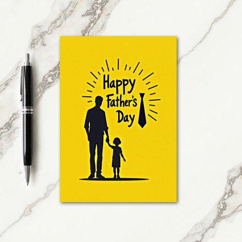 Vivid Fathers Day Figures Card