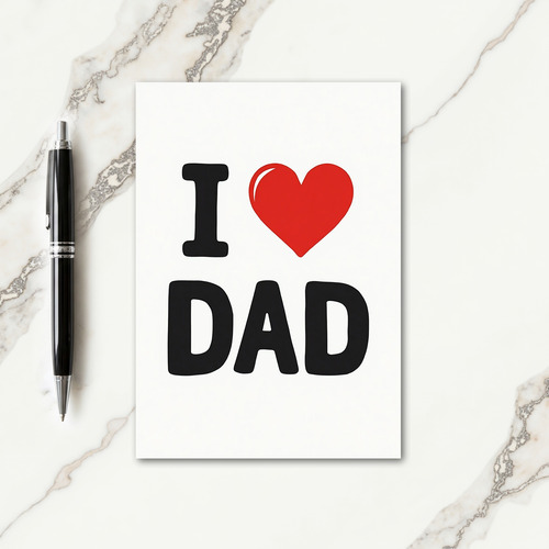 Vivid Fathers Day Graphic Card