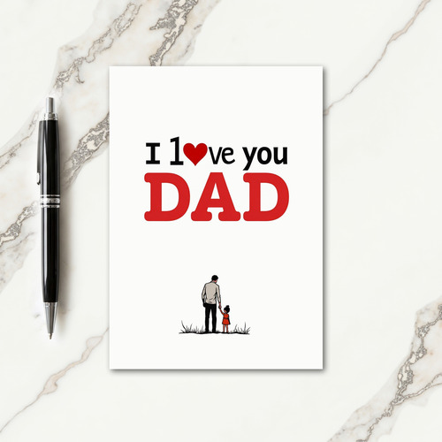 Vivid Fathers Day Love Card