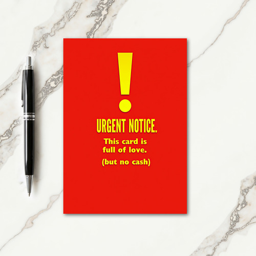 Vivid Fathers Day Notice Card