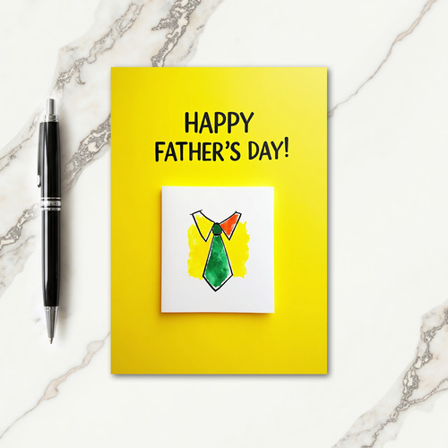 Vivid Fathers Day Shirt Card