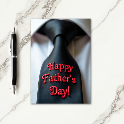 Vivid Fathers Day Tie Card