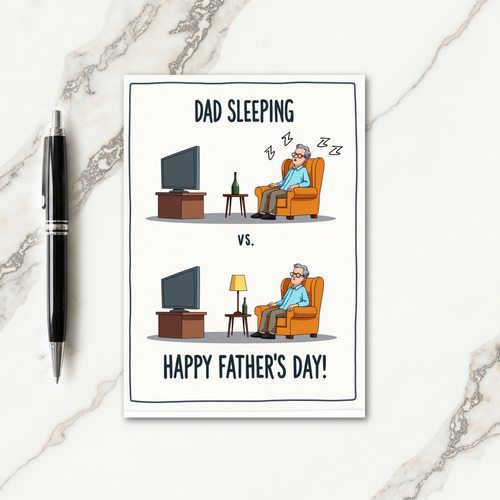 Vivid Fathers Day Tribute Card