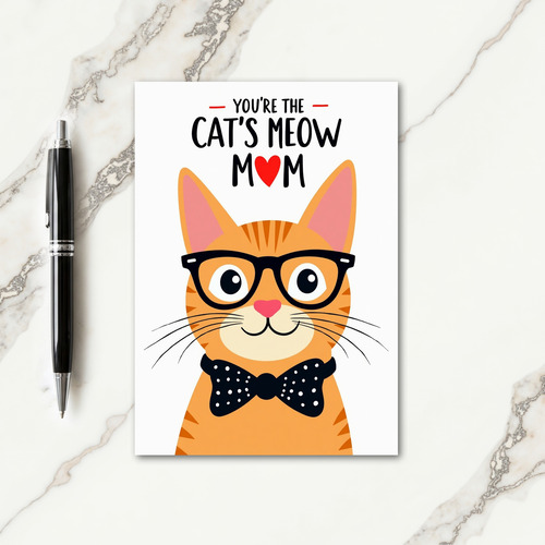 Vivid Feline Mom Card