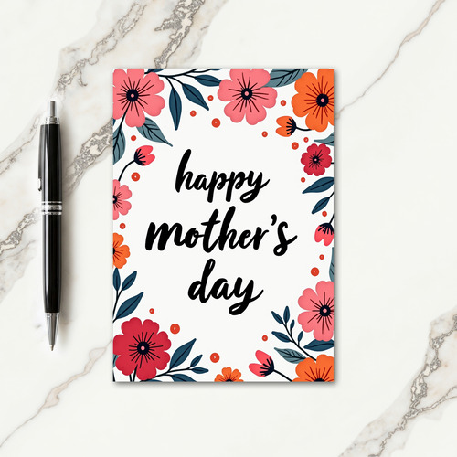 Vivid Floral Happy Day Card