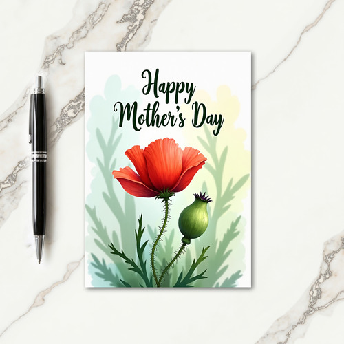 Vivid Flower Mothers Day Card