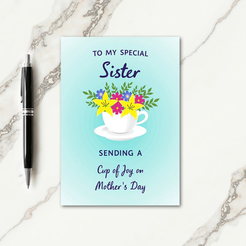 Vivid Flowers Mothers Day Card