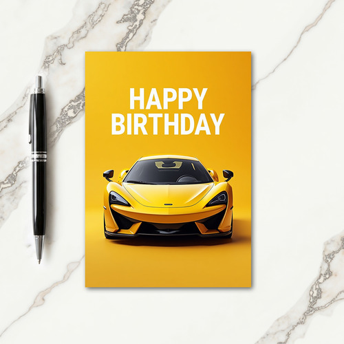 Vivid Geometric Birthday Card