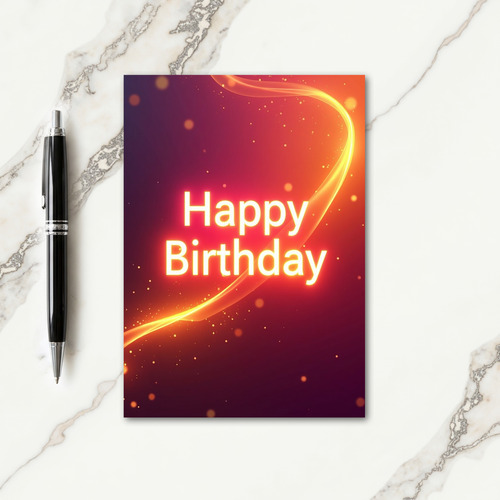 Vivid Gradient Birthday Card
