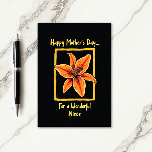Vivid Lily Mothers Day Card