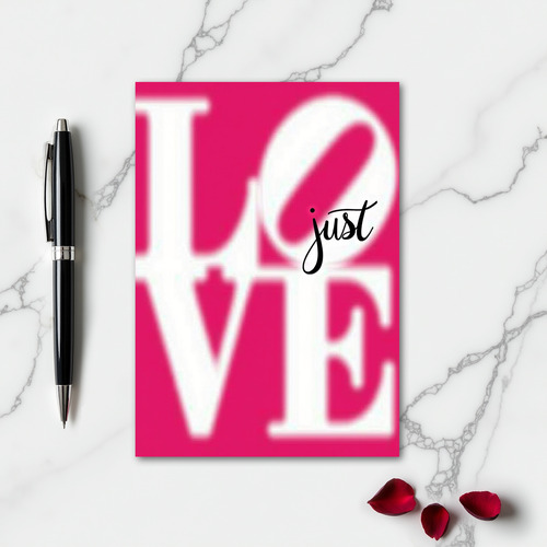 Vivid Love Minimalist Card