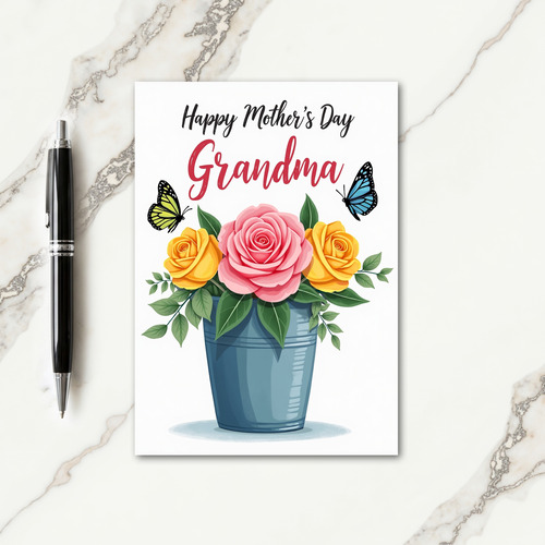 Vivid Mothers Day Floral Card