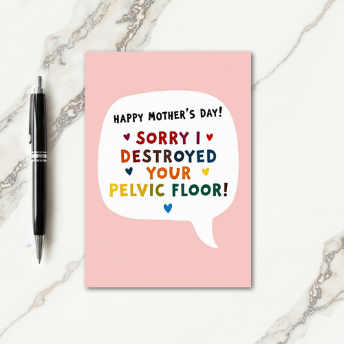 Vivid Mothers Day Message Card