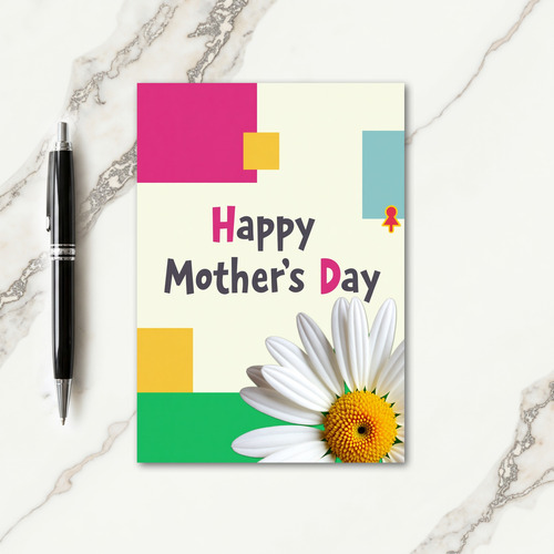 Vivid Mothers Day Text Art Card