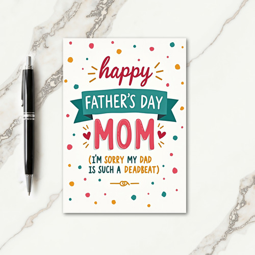 Vivid Papas Day Vector Card